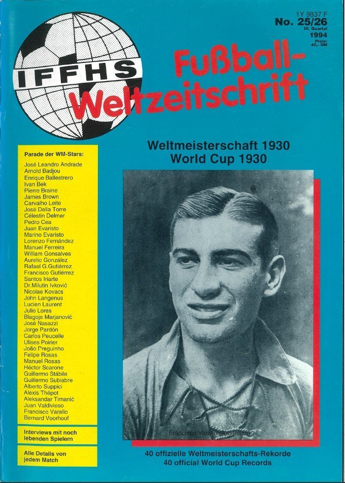 Fußball-Weltzeitschrift No. 25/26, 1994: Тридцать лет спустя. Сборная Югославии на пути к ЧМ-30