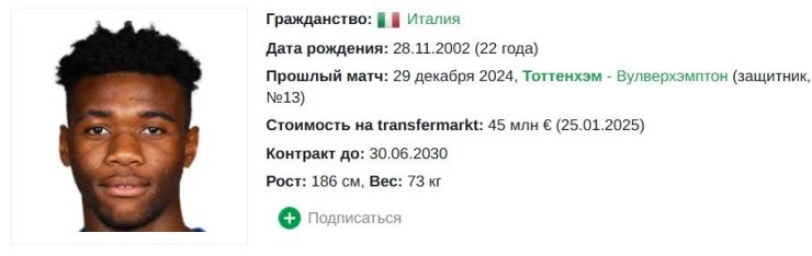 Здесь нет футболистов «Реала», но есть четверо итальянцев. 10 самых дорогих левых защитников в 2025 году