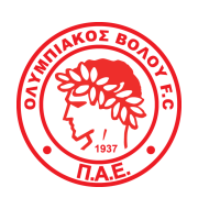 Логотип футбольный клуб Олимпиакос (Волос)